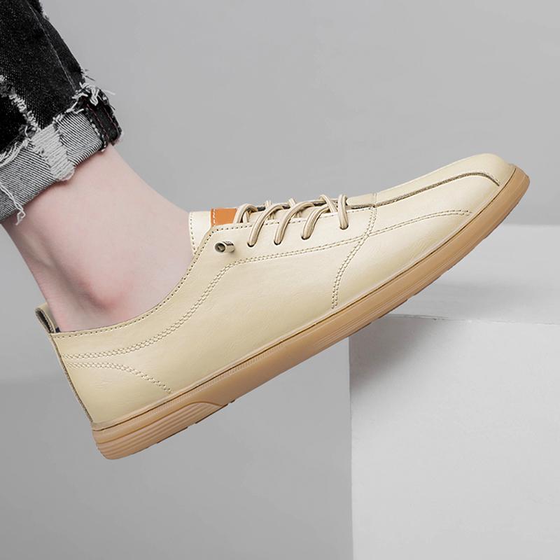 Модные новые мужские туфли из натуральной кожи — фото 5