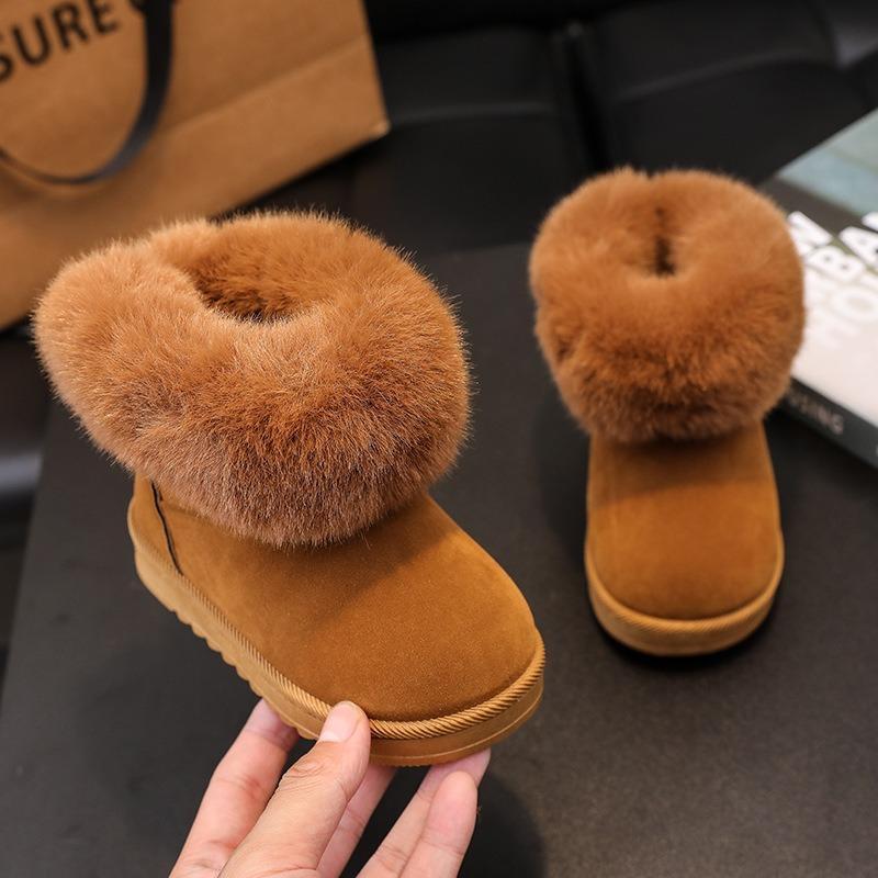 Autumn and winter new children's snow boots foreign trade cotton boots boys and girls warm and comfortable large cotton shoes children's shoes tide