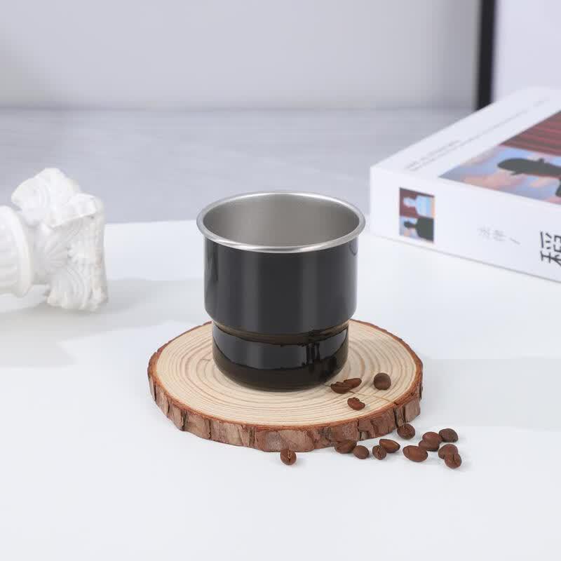 Shangqi 300ml Black Stainless Steel Mug with Lid