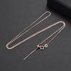 Fashion Needle-style Positioning Universal Necklace - Personalized Adjustable Length Collar Chain - Cross-shaped Chain for Women Single Link