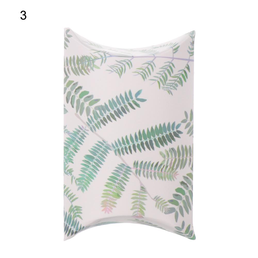 10PCS Mini Kraft Paper Candy Box Present Pouch Gifts Packaging Bag Pillow Shape Boxes Birthday Wedding Decoration Party Supplies