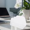 Letter Sorter Clear Desk Organizer For Home Office 2-compartment Design Thick Acrylic Construction Smooth Rounded Edges For Home
