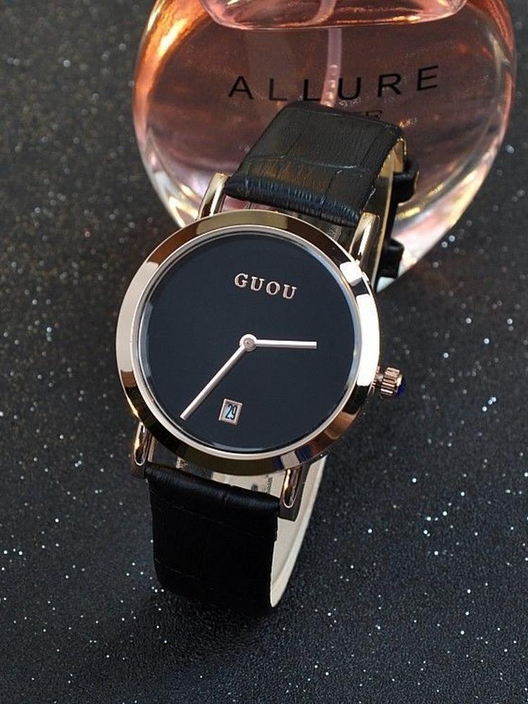 New women's watch, simple and stylish, with calendar, elegant and versatile, suitable for female students, watch accessory.