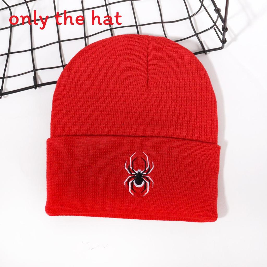 Spider Animal Inspired Embroidered Knit Hat For And Street Fashion Enthusiasts