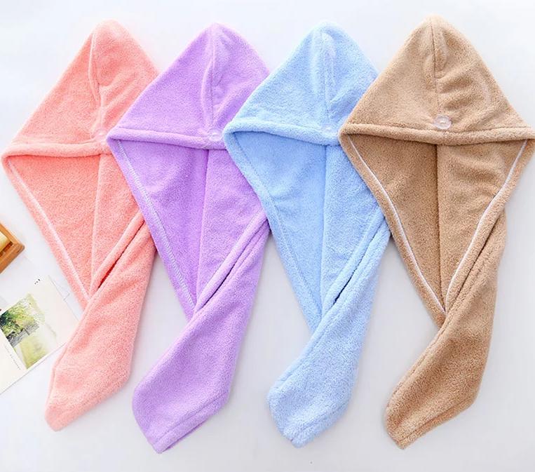 High Absorption Microfiber Hair Drying Towel Absorbent Dry Hair Towel Bathroom Factory High Quality