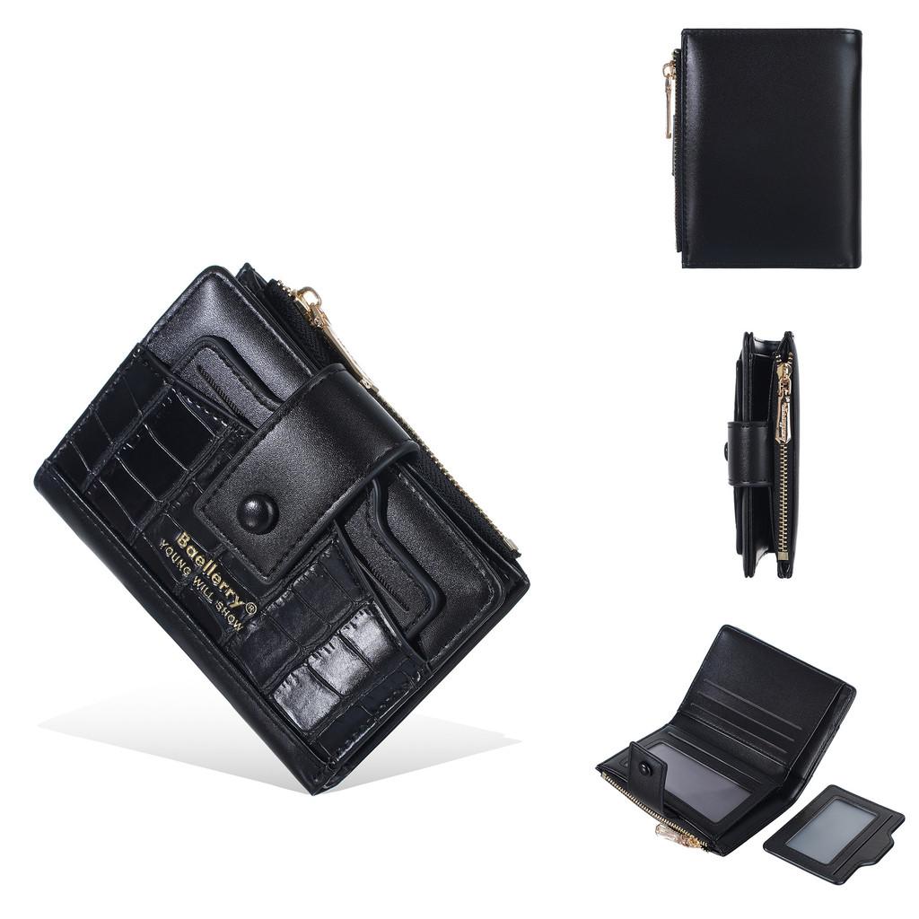 Womens Pu Wallet With Card Slots And Money Clip For Daily Use