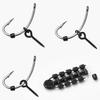 70Pcs/Set Carp Fishing Accessories Set with Storage Box Portable Round Oval Ring Screws Swivels Black Blocking Beans Carp Fishing Gear Equipment Kit