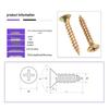 Colorful Zinc Plated Phillips Flat Head Wood Screws