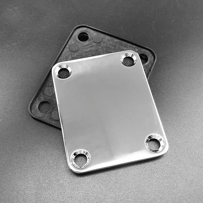 1 Satz Chrom E-Gitarren Halsplatte Fix TL E-Gitarren Halsverbindungsplatte Gitarrenzubehör Korpusverbindungsstahlplatte