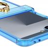 Samsung Zflip7 Mobile Phone Case Transparent Airbag Ring Anti Fall Bracket Folding Anti Fall Full Cover Case