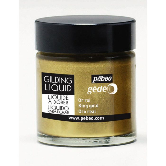 Liquide à dorer - Or roi - Tous supports - Pébéo - Gédéo - Flacon 30 ml