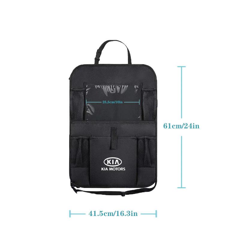 ACO1 Car Seat Organizer Seat Back Multi Pocket Storage Bag For KIA KN K3 K5 Sportage Rio Sorento Picanto Ceed RIO 2 3 4 Accessories