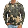 Men's Loose-fitting Casual Camouflage Print Hooded Sweatshirt
