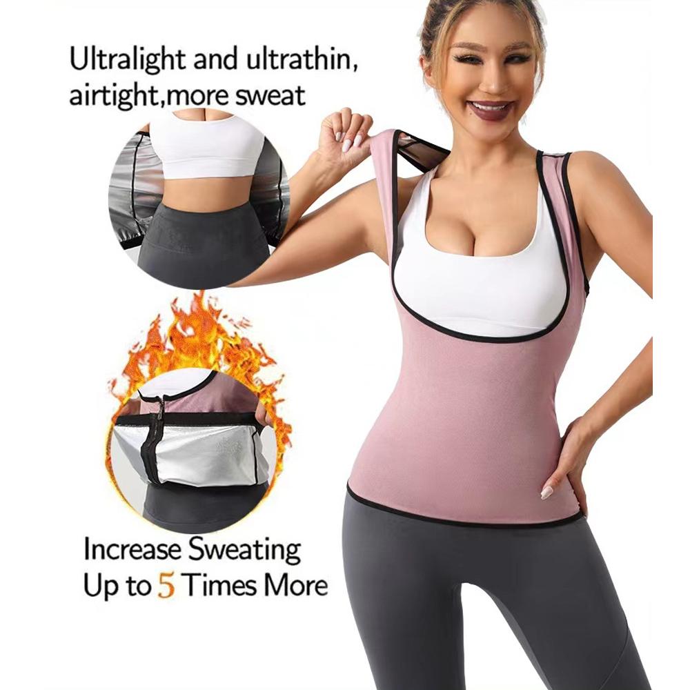 Sauna Vest For Women Weight Loss Top Sweat Sportwear Slimming Top Fitnes Body Shaper Fat Burning Workout Sport Gym Waist Support