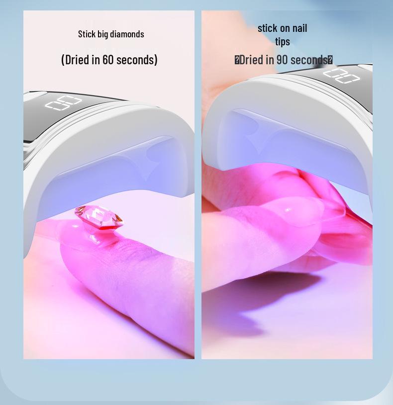 Portable Cross-Border Nail Art Phototherapy Lamp with Screen Display and Quick-Drying Spotlight Model