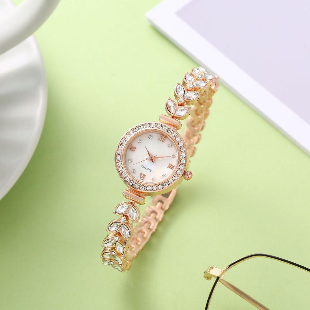 W75 Mermaid Women's Watch Light Luxury Small Group Bracelet Watches Full Diamond Clock Female's Fashion Quartz Watch Gift