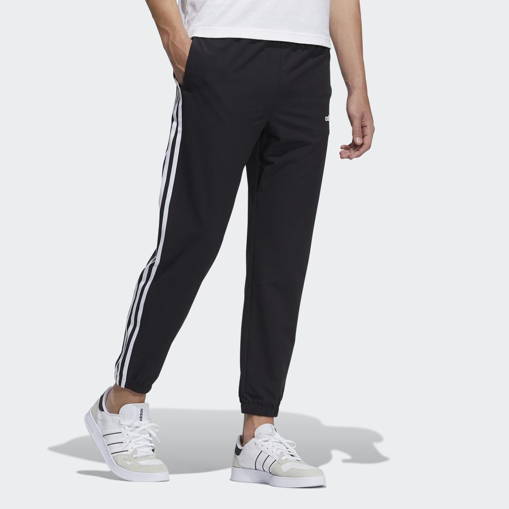 Adidas Neo Three Stripes Track Pants Men Bottoms Black H14193
