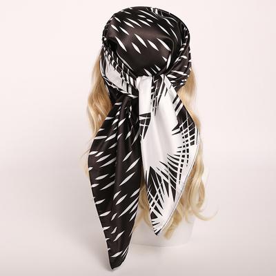 90 * 90cm New Silk Scarf Women'S Spring And Summer Decorative Scarf Sunscreen Travel Shawl Autumn And Winter Scarf Thin Edition