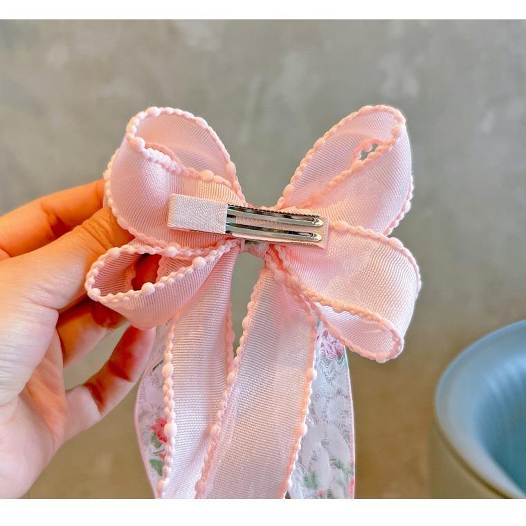 1 Piece New Country Style Bow Girls Hairpins Children Headwear Hairgrip Hair Clips Barrettes Hair Accessories