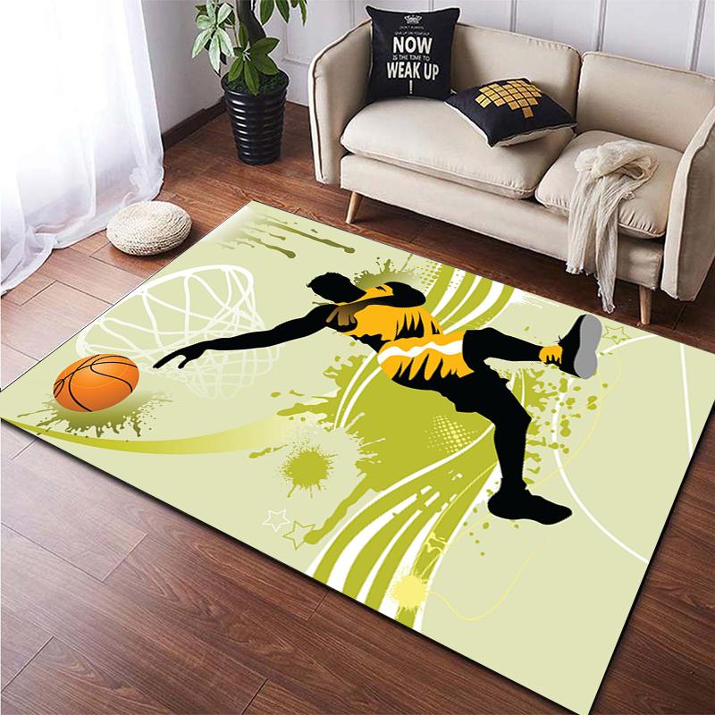 Basketball HD Printed Area Large Rug ,Carpet for Living Room Bedroom Sofa Decoration Non-slip Floor Mats Dropshipping Alfombras