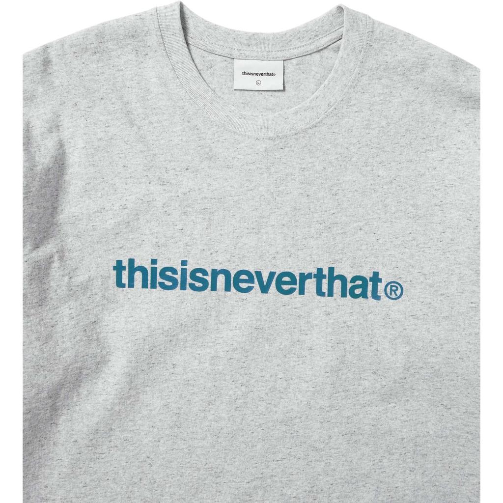 Thisisneverthat SS26 T-Logo Long Sleeve Tee Heather Grey Unisex tops TN260TTSLT01HGR