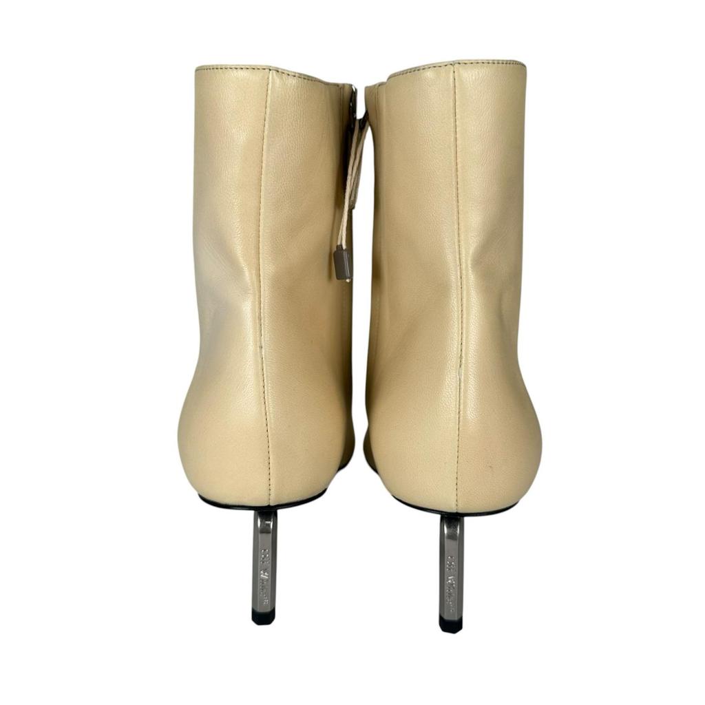 Off-White (38) Square Toe Women Boots White