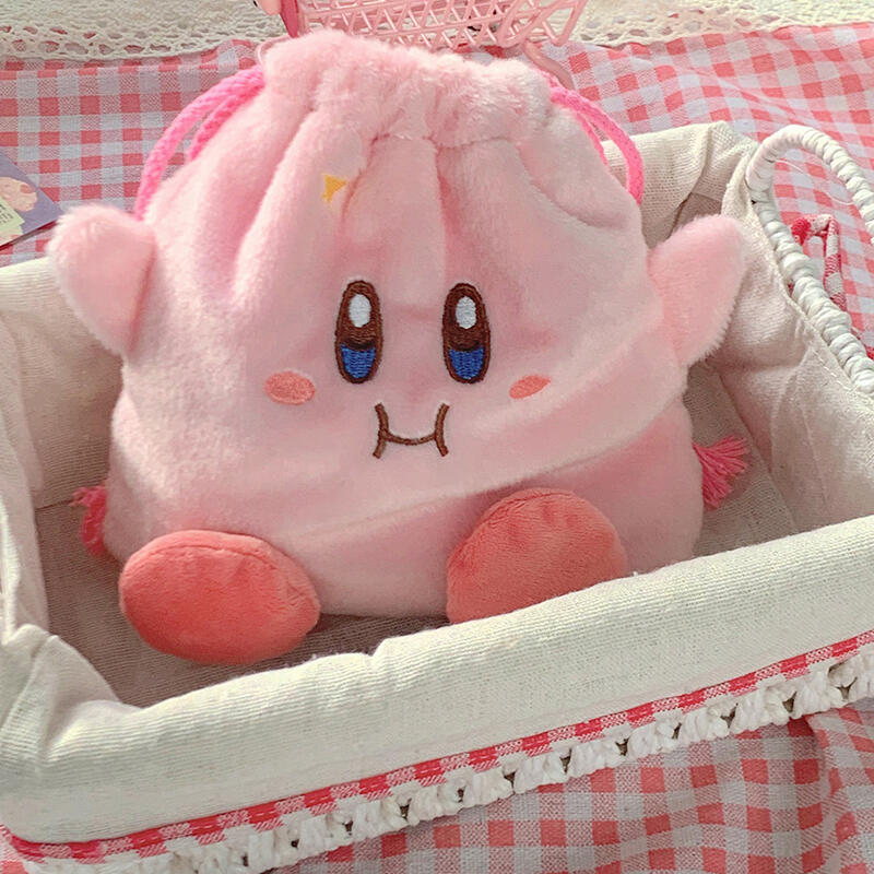 Cute Kirby Pouch Travel Portable Multipurpose Poggle Mi