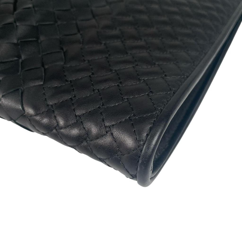 BOTTEGAVENETA Intreccio Inhemaratore Clutch bag black mens used