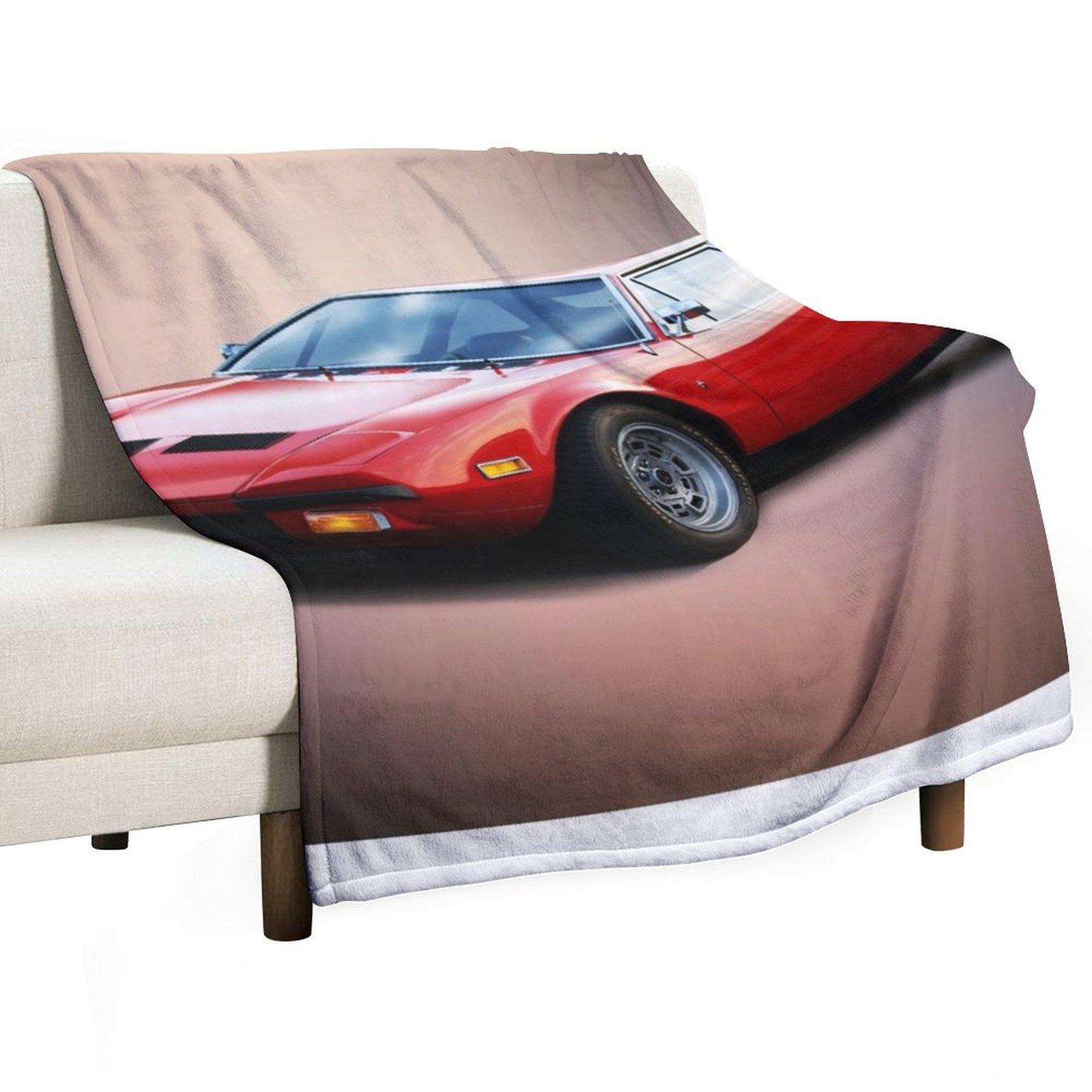 deTomaso Pantera Throw Blanket Moving Furry Travel Sofa Blankets 30x40in