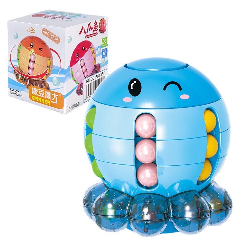 Free Shipping: Children's Little Octopus Magic Bean Cube - Educational Decompression Toy