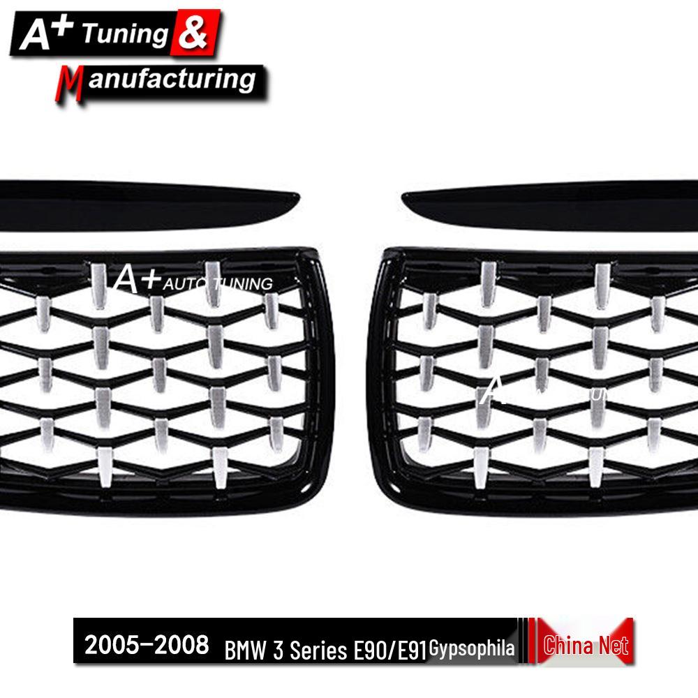 BMW 3er E90/E91 (2005-2008) Sternenhimmel Schwarz Chrom Frontgrill
