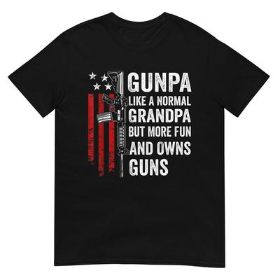 Maglietta "Gunpa Come Un Nonno Normale Ma Più Divertente E Possiede Armi"