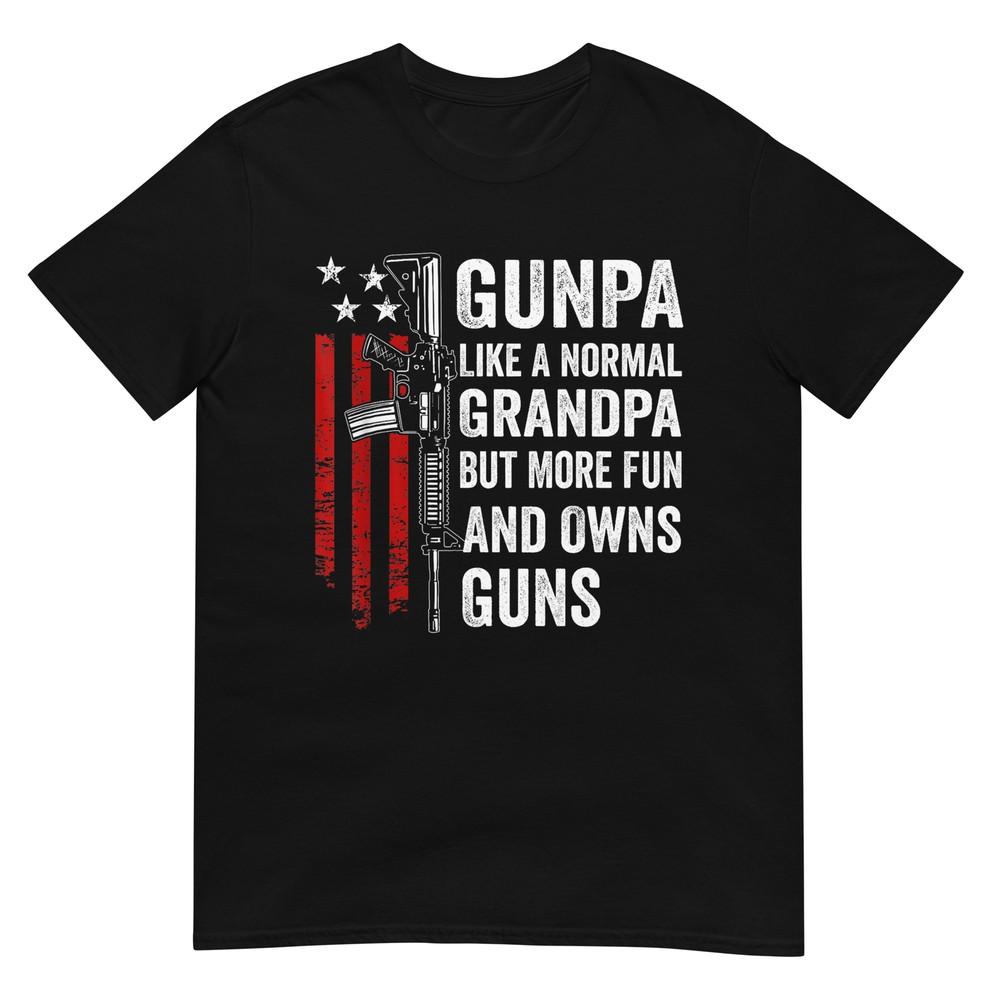 Футболка  Дедушка Ганпа: Как обычный дедушка, но веселее и владеет оружием XL