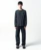 INSILENCE Cotton Cashmere Stripe Pullover Navy
