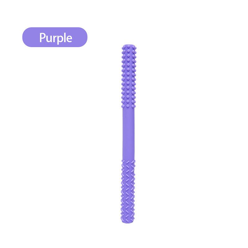 Zabawka na ząbkowanie dla dzieci Dziecięca anty-jedząca ręka trzonowa Stick Gryzak dla niemowląt Silikonowa wydrążona rurka do ząbkowania