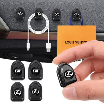 2/4 Piezas Ganchos Mini de Almacenamiento Autoadhesivos para Coche Accesorios Para F SPORT ES RX NX LS UX LM LX GX LC RZ IS CT GS RC HS SC TX LBX
