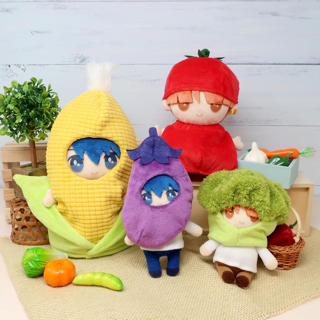 Naitou Design Plush Costumer Vegetable Series Eggplant S Plush Toy Clothes Fits Plush Toy Head Circumference 18cm Waist Circumference 15cm Size