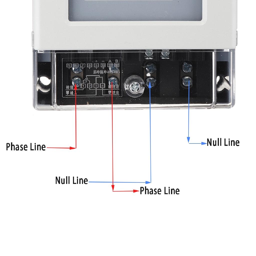 220V 50Hz Electric Prepayment Slot Meter Programmable Single Phase w/ Cards Digital Display Card Meter