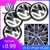 För VW Volkswagen Jetta MK5 Golf 4 st 56 mm Bilfälgklistermärken Centerhylsa Bilemblem Märke Dekal För Volkswagen GTI R-Line R