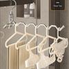 Single Pole Stainless Steel Coat Hanger Portable Simple Clotheshorse Folding Clothes Hanger