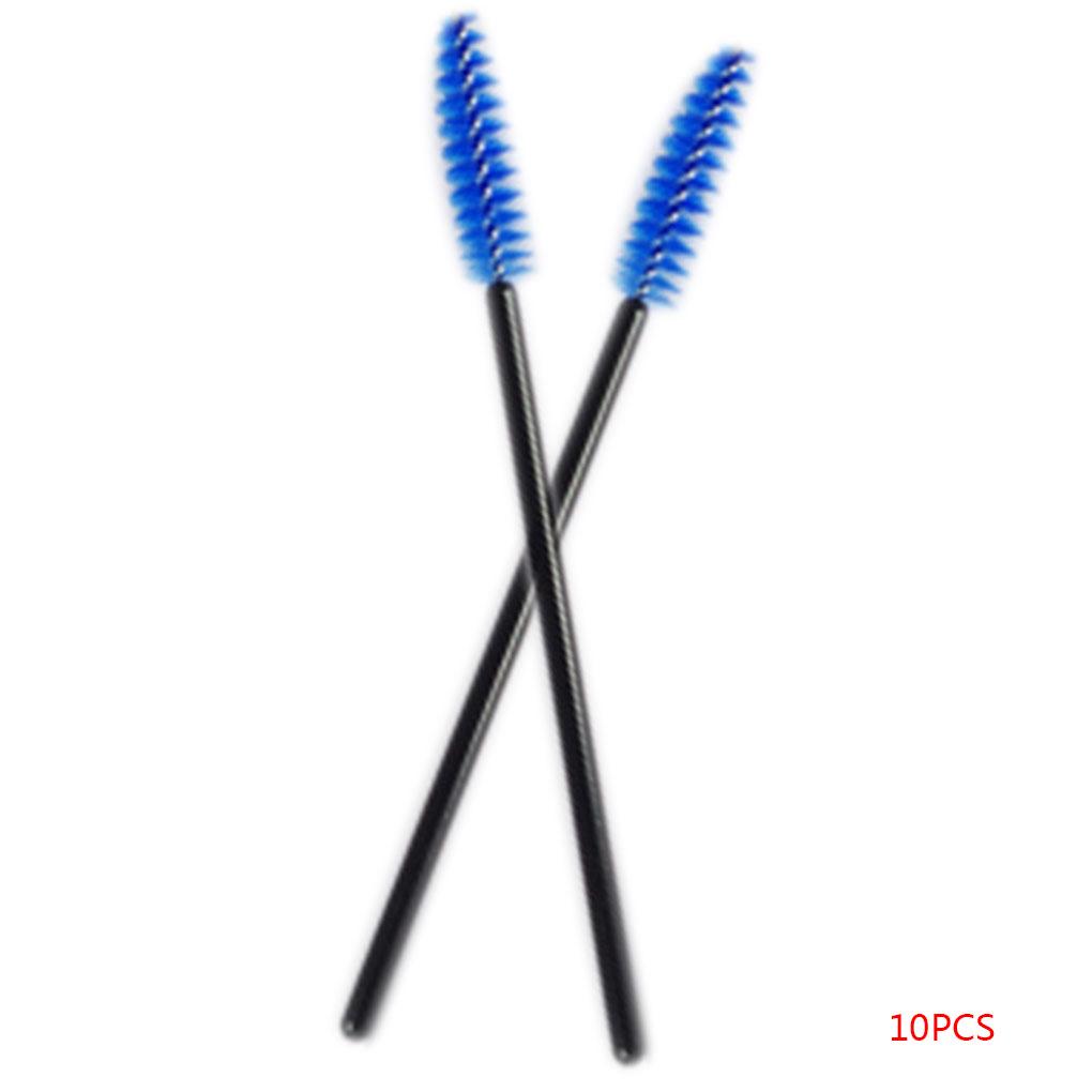 

10 ШТ. Одноразовые щеточки для ресниц, аппликатор для туши, палочка, кисти для макияжа, инструменты для ухода за глазами, инструменты для укладки синий
