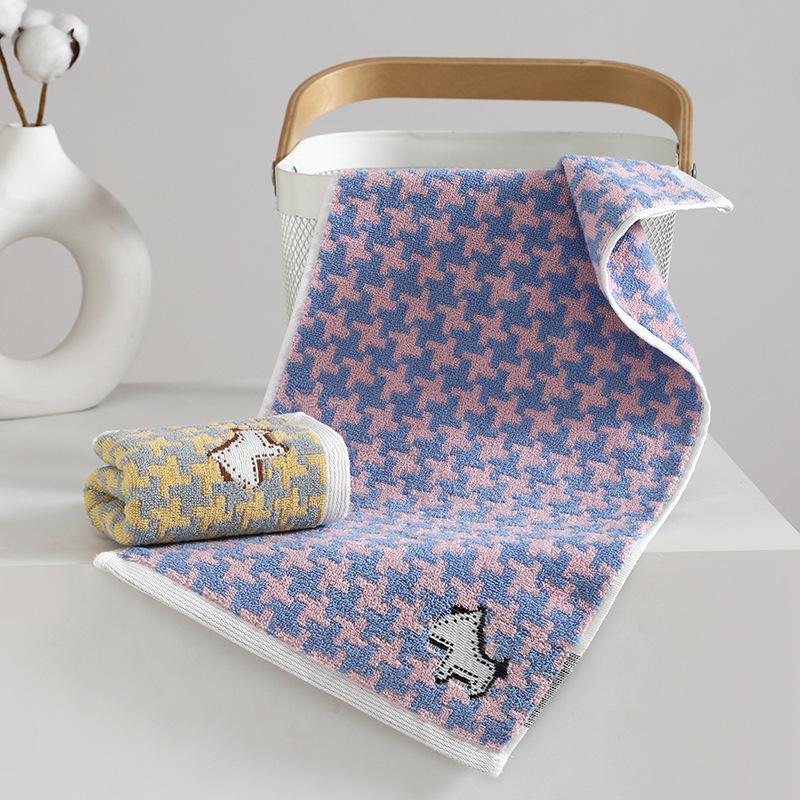 1 STK Håndkle Barnebomull A-klasse bomullsbomullshåndkle fortykket Absorberende Husholdningshåndkle Vask Ansiktshåndkle Absorberende håndklær til flerbruksbruk