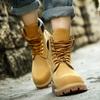 Versatile New Couple Shoes Cowhide Beef Tendon Sole Production Martin Boots Youth Leisure Urban Leather Shoes Big