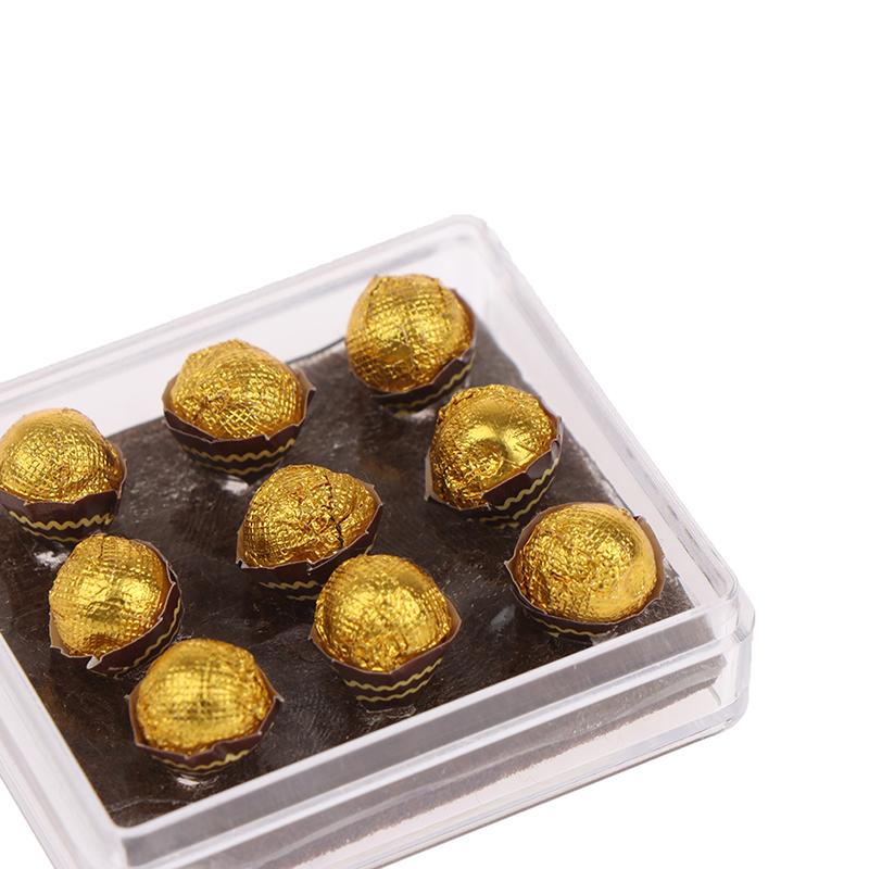 1:12 Miniaturní model dárkové krabičky s čokoládou pro panenkový domeček, hračka s jídlem, kuchyňské doplňky