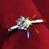 Diamond Ring For Woman Beautiful Simulated Moissanite Finger Ring  Noble Wedding Party Jewelry