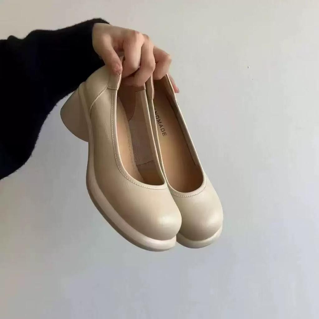 Fashion New Women Pumps Fashion Genuine Leather Office Shoes Woman Luxury Brand Design Women Caucal Shoes Elegant High Heels Female