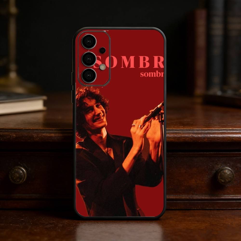 S-Sombr Phone Case For Samsung S25,24,23,22,30,21,10,9,Ultra,Plus,Lite Soft Black Case