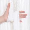 3pcs White Tassel Garland Backdrop Curtains Birthday Party Decor Aluminum Foil Tassel Curtain Backgrounds for Graduation Wedding