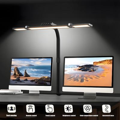 Plnospektrální LED Stolní lampa pro architekty šetrná k očím 24W Ultra jasná stmívatelná Stolní lampa pro počítačový monitor s dálkovým ovládáním a pohybovým senzorem