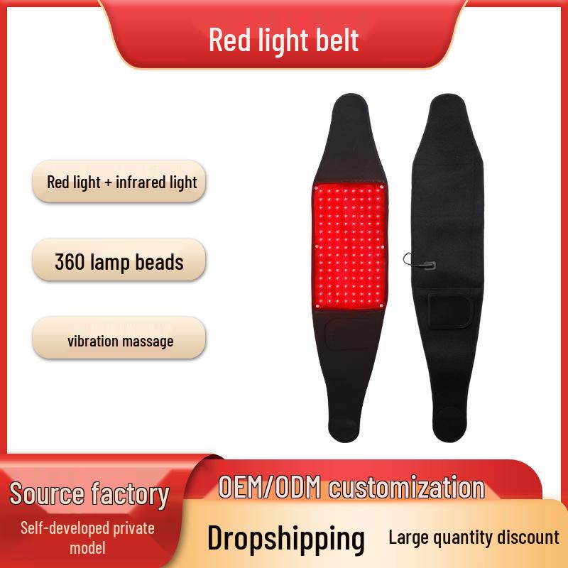 LED Infrared Therapy Waist Belt with Multi-functional Massage and Heat Compress